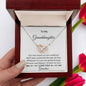 Personalized Interlocking hearts Necklace I'm Here for You - I Love Heartstrings