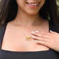 Personalized Interlocking hearts Necklace I'm Here for You - I Love Heartstrings