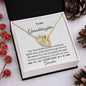 Personalized Interlocking hearts Necklace I'm Here for You - I Love Heartstrings