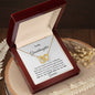 Personalized Interlocking hearts Necklace I'm Here for You - I Love Heartstrings