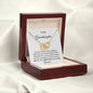 Personalized Interlocking hearts Necklace I'm Here for You - I Love Heartstrings