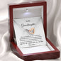 Personalized Interlocking hearts Necklace I'm Here for You - I Love Heartstrings