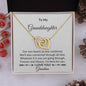 Personalized Interlocking hearts Necklace I'm Here for You - I Love Heartstrings