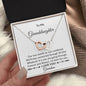 Personalized Interlocking hearts Necklace I'm Here for You - I Love Heartstrings