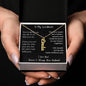 Personalized Vertical Name Necklace for Sweetheart, Gift from husband - I Love Heartstrings
