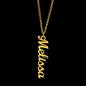 Personalized Vertical Name Necklace for Sweetheart, Gift from husband - I Love Heartstrings