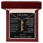 Personalized Vertical Name Necklace for Sweetheart, Gift from husband - I Love Heartstrings
