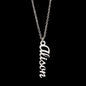 Personalized Vertical Name Necklace for Sweetheart, Gift from husband - I Love Heartstrings