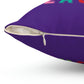 Pillow for teacher, rainbow on purple, teacher with rainbow, teacher appreciation, end of school gift, elementary school, gift for teacher - I Love Heartstrings