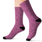 Pink Valentine Heart strings Socks - I Love Heartstrings