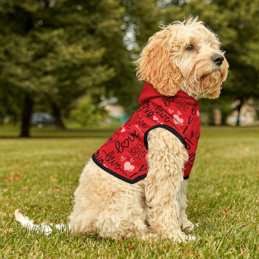 Red Dog Hoodie - I Love Heartstrings