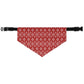 Red Holiday Pet Bandana Collar - I Love Heartstrings
