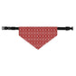 Red Holiday Pet Bandana Collar - I Love Heartstrings