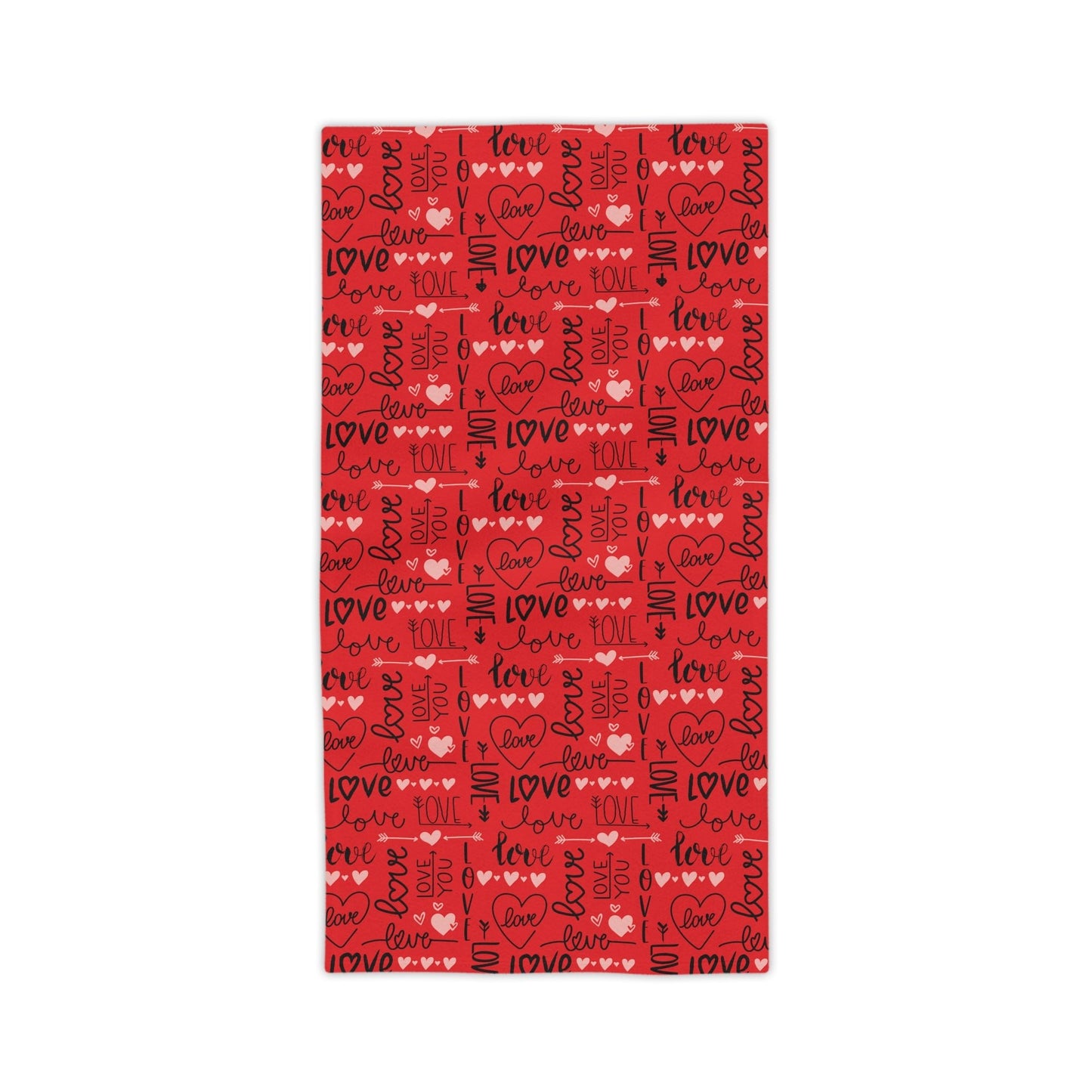 Red Love you Beach Towels - I Love Heartstrings