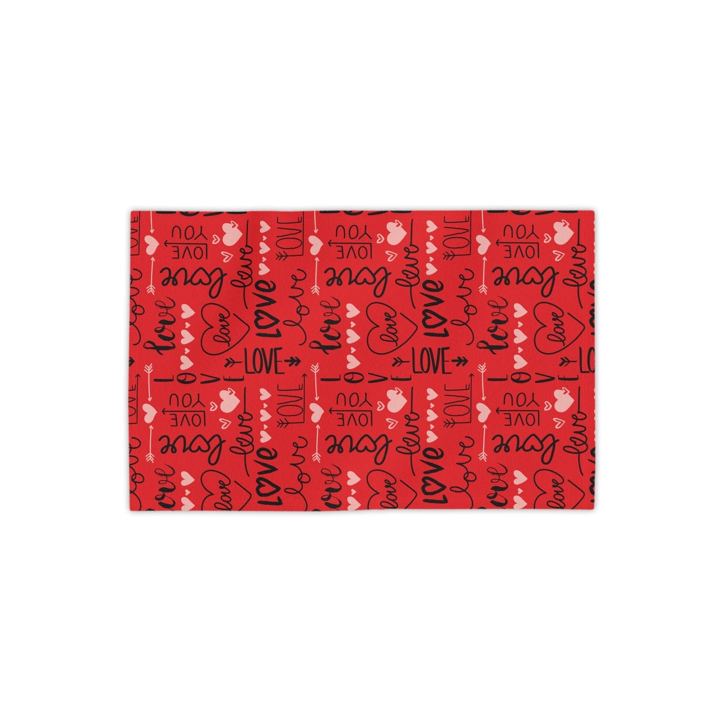 Red Love you Beach Towels - I Love Heartstrings