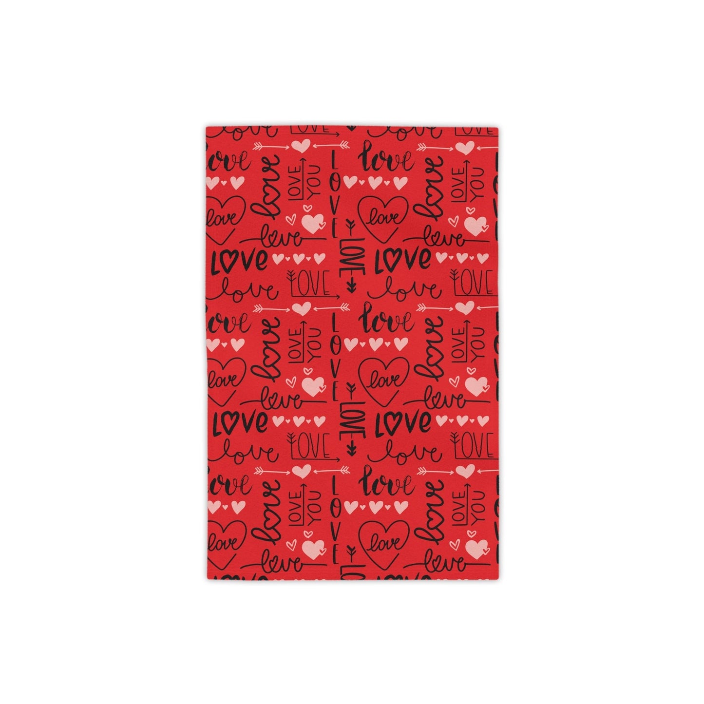 Red Love you Beach Towels - I Love Heartstrings
