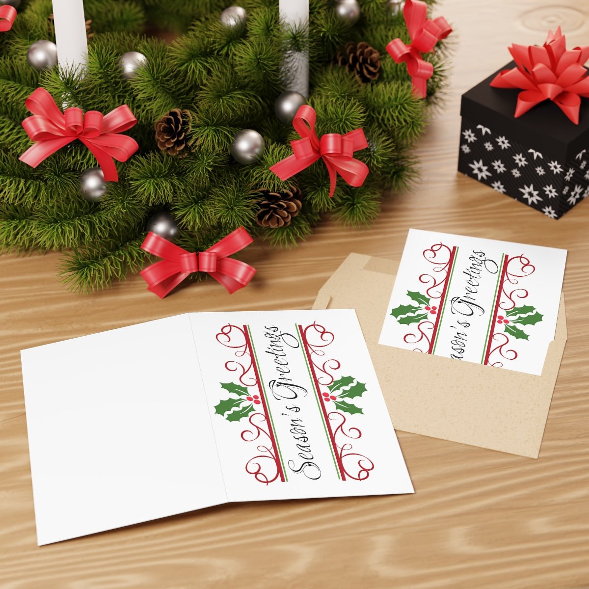 Seasons Greeting Holiday Cards (1 or 10-pcs) - I Love Heartstrings