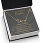 Signature Name Gold Necklace, Custom name necklace for Daughter - I Love Heartstrings