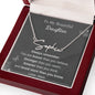 Signature Name Necklace for Daughter from Mom, Custom name necklace - I Love Heartstrings