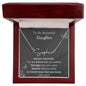 Signature Name Necklace for Daughter from Mom, Custom name necklace - I Love Heartstrings