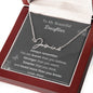 Signature Name Necklace for Daughter from Mom, Custom name necklace - I Love Heartstrings