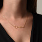 Signature Name Necklace with Birthday Message Card Personalized gift for her - I Love Heartstrings