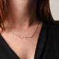 Signature Name Necklace with Birthday Message Card Personalized gift for her - I Love Heartstrings