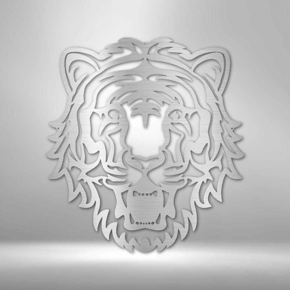 Tiger Mascot Metal Sign - I Love Heartstrings
