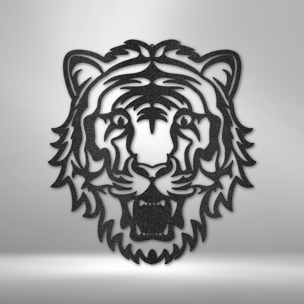 Tiger Mascot Metal Sign - I Love Heartstrings
