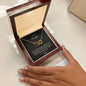 To My Daughter Two Hearts Necklace from Mom - I Love Heartstrings