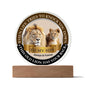 To My Son This Old Lion Has Your Back Acrylic Plaque from Dad - I Love Heartstrings