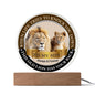 To My Son This Old Lion Has Your Back Acrylic Plaque from Dad - I Love Heartstrings