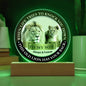 To My Son This Old Lion Has Your Back Acrylic Plaque from Dad - I Love Heartstrings