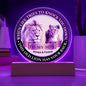 To My Son This Old Lion Has Your Back Acrylic Plaque from Dad - I Love Heartstrings