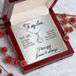 To my soulmate CZ necklace Jewelry for wife Anniversary gift - I Love Heartstrings