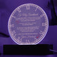 To My Sweetheart Clock Romantic Plaque Gift for Anniversary, Birthday, Valentine's Day for wife from husband LED Nightlight option - I Love Heartstrings