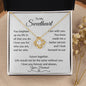 To My Sweetheart Necklace from Husband with Message card - I Love Heartstrings