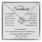 To My Sweetheart Necklace from Husband with Message card - I Love Heartstrings