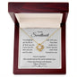 To My Sweetheart Necklace from Husband with Message card - I Love Heartstrings