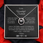 To My Wonderful Soulmate Lucky in Love Necklace with Personalized Message Card - I Love Heartstrings