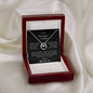 To My Wonderful Soulmate Lucky in Love Necklace with Personalized Message Card - I Love Heartstrings