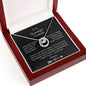 To My Wonderful Soulmate Lucky in Love Necklace with Personalized Message Card - I Love Heartstrings