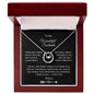 To My Wonderful Soulmate Lucky in Love Necklace with Personalized Message Card - I Love Heartstrings