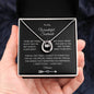 To My Wonderful Soulmate Lucky in Love Necklace with Personalized Message Card - I Love Heartstrings