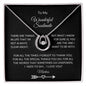 To My Wonderful Soulmate Lucky in Love Necklace with Personalized Message Card - I Love Heartstrings