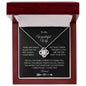 To My Wonderful Wife Love Knot necklace for your spouse - I Love Heartstrings