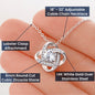 To My Wonderful Wife Love Knot necklace for your spouse - I Love Heartstrings