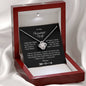 To My Wonderful Wife Love Knot necklace for your spouse - I Love Heartstrings