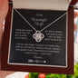 To My Wonderful Wife Love Knot necklace for your spouse - I Love Heartstrings