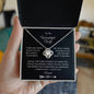 To My Wonderful Wife Love Knot necklace for your spouse - I Love Heartstrings